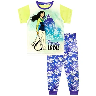 Image of Disney Girls Mulan Pyjamas Purple Age 11 to 12 Years