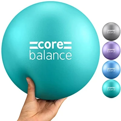 Image of Core Balance Soft Pilates Ball Anti Burst With Inflation Tube Small 23cm / 9 Inch