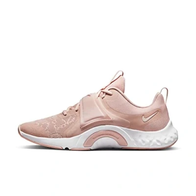 Image of NIKE Women&#039;s Renew in Season TR 12 Sneaker, Pink Oxford/Barely Rose White, 5 UK