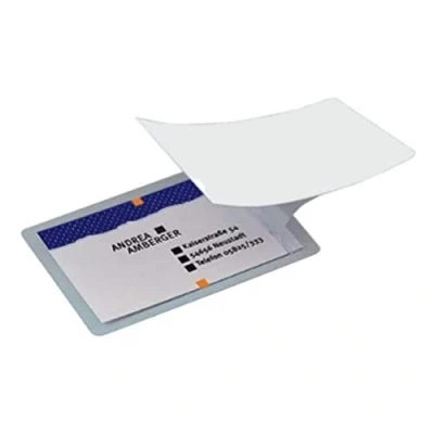 Image of SIGEL VZ215 Self Cold Seal Laminating pockets for business cards / ID cards, 100 Pieces