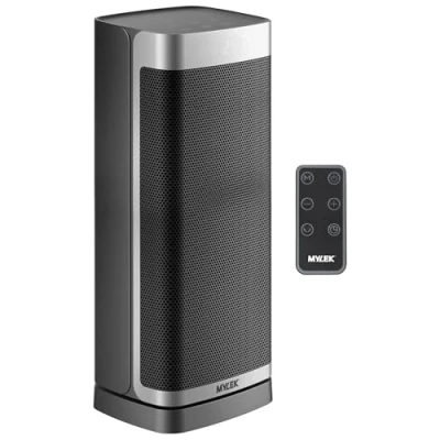 Image of Mylek Space Heater, Oscillating Electric PTC Ceramic Fan Heater 2000W with Thermostat, Remote Control, 4 Modes, 12H Timer, Overheating, Tip Over Protection, Energy Saving ECO Mode (2000W)