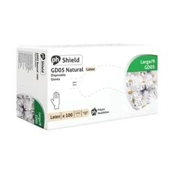 Image of Shield Powder Free Natural Latex Large Gloves (100 Pack)