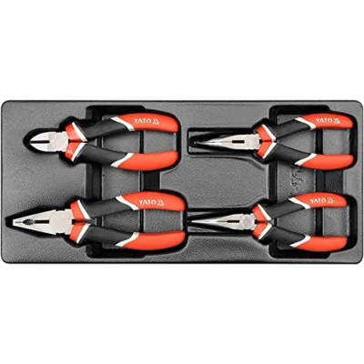 Image of YATO YT 5534 Plastic Tray with Tongs 4pcs