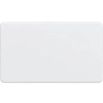 Image of KnightsBridge Screwless 2G Blanking Plate Matt White