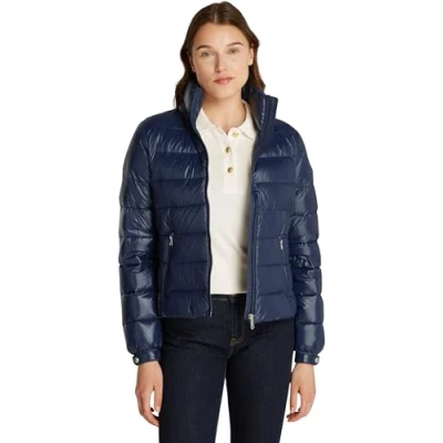 Image of Tommy Hilfiger Feminine Gloss Jacket Down jacket, Women&#039;s, Size: Large, Dark night navy