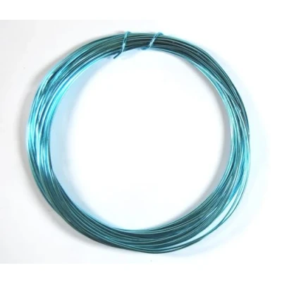 Image of celloexpress Aluminium Craft Wire 1mm x 10m (Diameter Length) DEEP SKY BLUE
