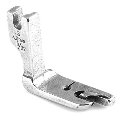 Image of High Shank Rolled Hem Foot, Presser Akozon Universal Industrial Single needle Fat Bed Sewing Machine Foot (4.0mm)