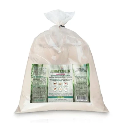 Image of Multi Mite 2KG DIATOMACEOUS Earth Feed Supplement DE Powder 100% Natural Insect Treatment Red Fleas and All Animal Lice Control