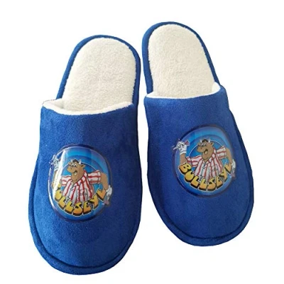Image of Bullseye TV Show Darts Official Mule Slippers (Numeric_7) Blue