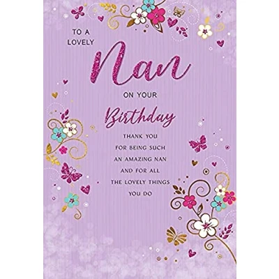 Image of Regal Publishing Modern Birthday Card Nan 9 x 6 inches