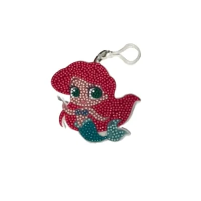 Image of CRYSTAL ART Disney Ariel The Little Mermaid Diamond Backpack Charm Kit