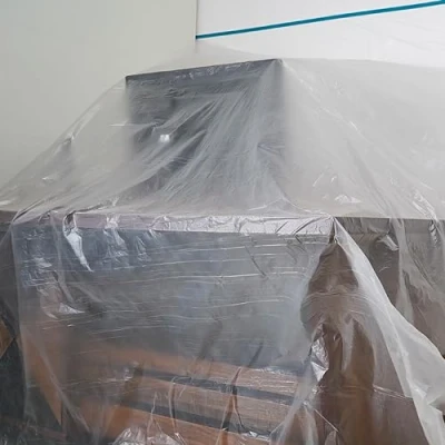 Image of Besto Tape and Drape Masking Film Pre Taped Sheet plastic drop cloth Ideal for auto, wall, furniture, carpet spraying protection suitable outdoor indoor area (55CM x 20M)
