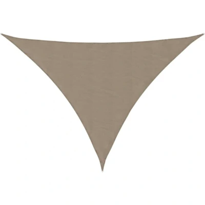 Image of vidaXL Sunshade Sail Oxford Fabric Triangular 4x5x5 m Taupe