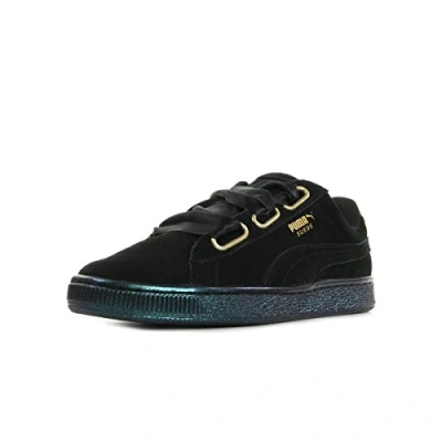 Image of PUMA Suede Heart Black Gold Vr 5 UK