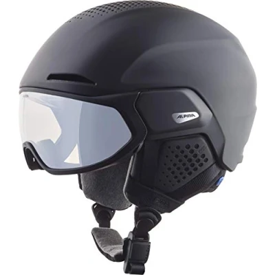 Image of ALPINA Unisex Adult, ALTO V ski helmet, black matt, 51 55 cm