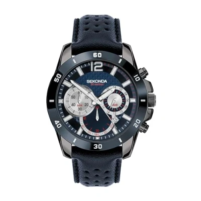 Image of Sekonda Unisex Adult Analog Japanese Quartz Watch with Leather Strap 30192