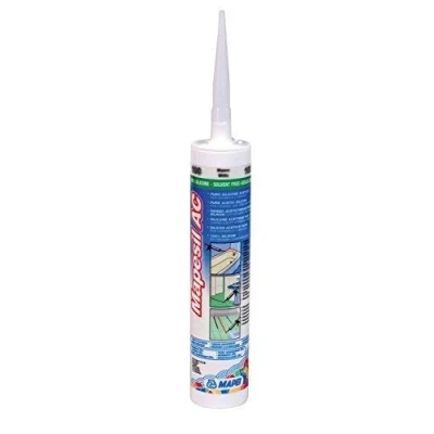 Image of Mapesil AC Mould Resistant Silicone Sealant Transparent 999 by Mapei