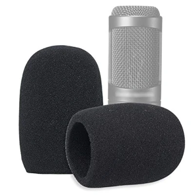 Image of SUNMON Windscreen Foam Cover, Pop Filter for Audiotechnica AT2020 Condenser Studio Microphone (2 PACK)