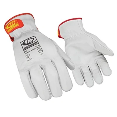 Image of Ringers Gloves 664 11 CE Cut 5 Protection Leather Driver Gloves, White, X Large