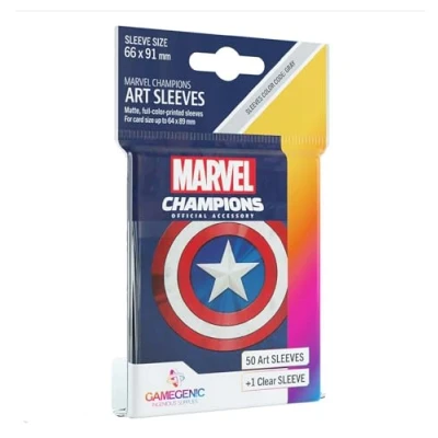 Image of Fantasy Flight Games Marvel Champions : Official Sleeves Blue Card Game