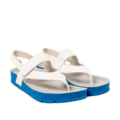 Image of ART Unisex&#039;s 1625 Bordeaux Sandal, Nappa White Blue, 4 UK