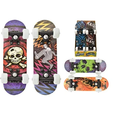 Image of Street Kidz Orange &amp; Black Skater Deck 16.5&quot; Double Kick Mini Skateboard