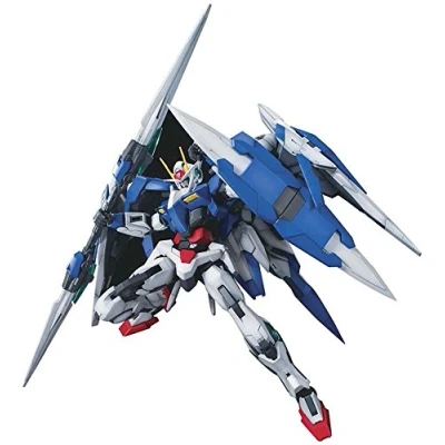 Image of Bandai Hobby MG 00 Raiser &quot;Gundam&quot; 1/100 Scale Model Kit (BAN169914), Blue