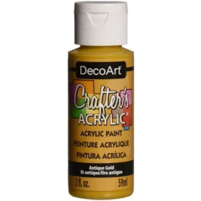 Image of DecoArt Acrylic Paint, Antique Gold, 59ml