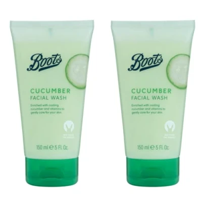 Image of BOOTS Cucumber Facial Wash 150mL [ x2 Pack ]