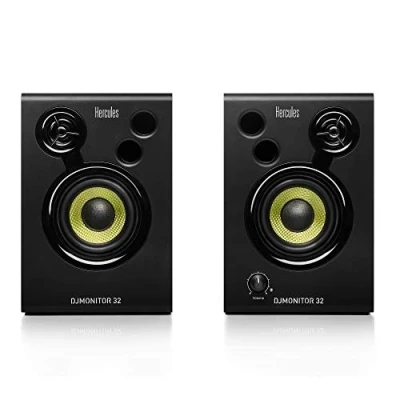 Image of Hercules DJMonitor 32 2 x 15 watts RMS active monitoring speakers UK Version, Black