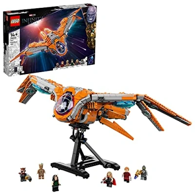 Image of LEGO 76193 Marvel The Guardians’ Ship Large Building Toy, Avengers Spaceship Model with Thor &amp; Star Lord Minifigures, Gifts for Teenagers, Boys and Girls