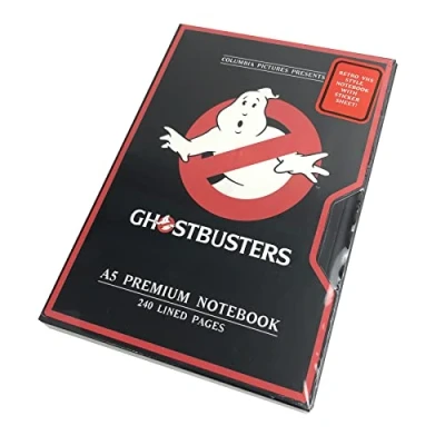 Image of Ghostbusters Notebook with Retro VHS Design Cover in Presentation Gift Box Official Merchandise
