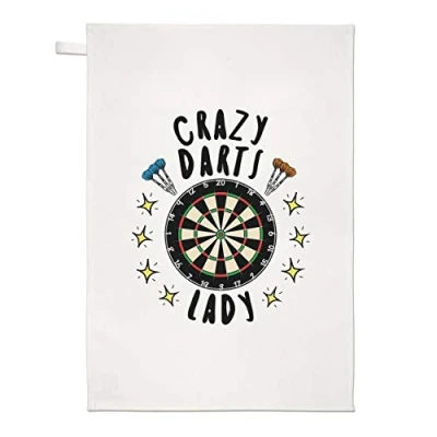Image of Crazy Darts Lady Stars Tea Towel Dish Cloth