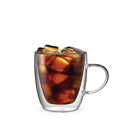 Image of Bialetti Capri Double Walled Glass Mugs 350ml Set of 2