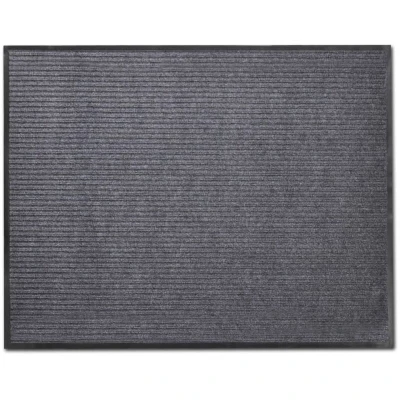 Image of vidaXL Grey PVC Door Mat 90 x 150 cm
