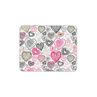 Image of Cute Love Hearts Mouse Mat Pad Wife Girlfriend Mum Sister Computer #13094