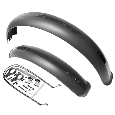 Image of 26x4.0 inch Bike Mudguard Set, Adjustable Road Bicycle Front and Rear Mud Guard Fenders for MTB Mountain (GERY)