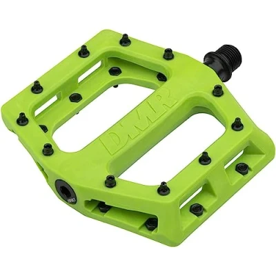 Image of DMR Pedals V11 Nylon, Mountain Bike, Downhill Large Platform, Tuneable Pins, 4140 Cro mo Steel Axles, 9/16 inch, 450g, Green
