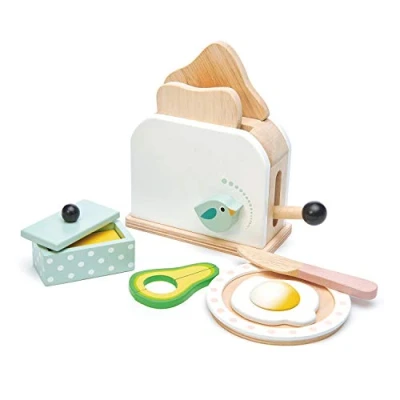Image of Tenderleaf Toys Pretend Play Kitchen Accessories: Fun &amp; Educational And Roleplay For Children (Toaster)