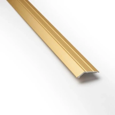 Image of WDC ONLINE eXtreme® Ramp Edge Carpet Door Plate Brass Threshold 3ft length