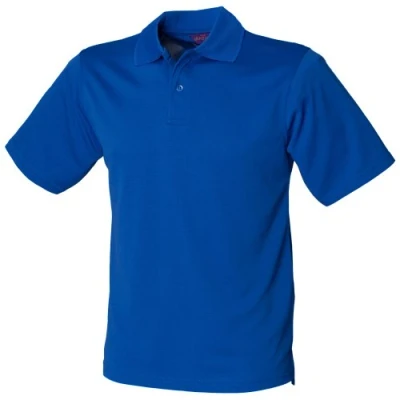 Image of Henbury Mens Coolplus® Pique Polo Shirt (XL) (Royal)