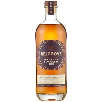 Image of Belgrove Spiced Fig &amp; Blackberry Rum 70cl 40% ABV Single Origin Pure Demerara Great Taste Winner