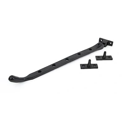 Image of From The Anvil Black 12 Inch Cast Peardrop Stay