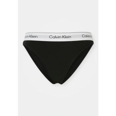 Image of Calvin Klein Women’s High Leg Briefs with Logo Waistband, Black (Black), M