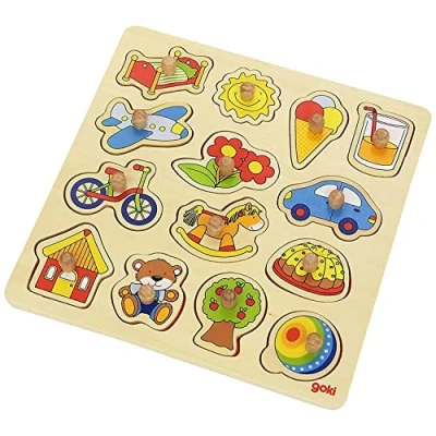 Image of Goki 57576 Lift Out Puzzle Rocking Horse Ball
