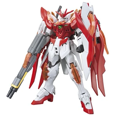 Image of BANDAI Hobby HGBF Wing Gundam Zero Flame (Honoo) Build Fighters Model Kit, 1/144 Scale