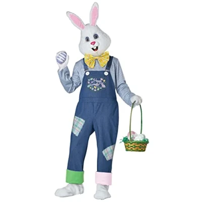 Image of California Costumes CCC 5221 002 Happy Easter Bunny Adult Costume Character Sized, Multicolor, L/X L