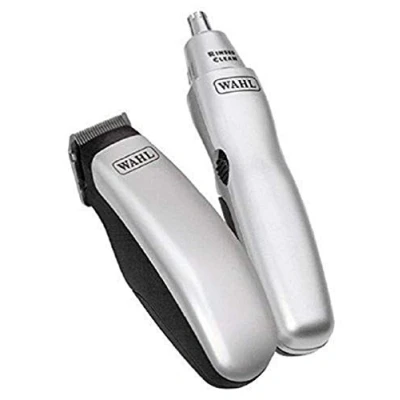 Image of Wahl Grooming Gear Ultimate Travel Kit, Beard Trimmer for Men, Set, Hair Trimmers Nose Trimmer, Stubble Trimmers, Male Grooming, Set