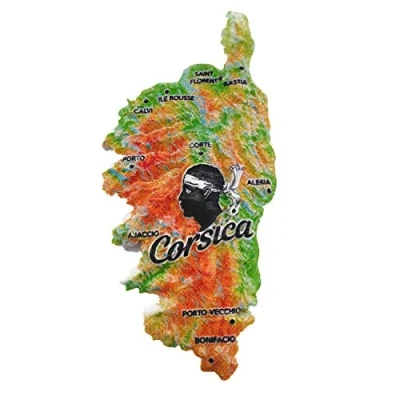Image of Corsica France 3D Fridge Magnet, Home &amp; Kitchen decoration magnetic sticker refrigerator magnet travel souvenir gift