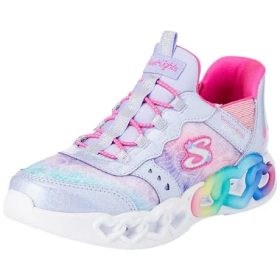 Image of Skechers Girls Trainers, Lavender Synthetic/Multi Trim, 10.5 UK